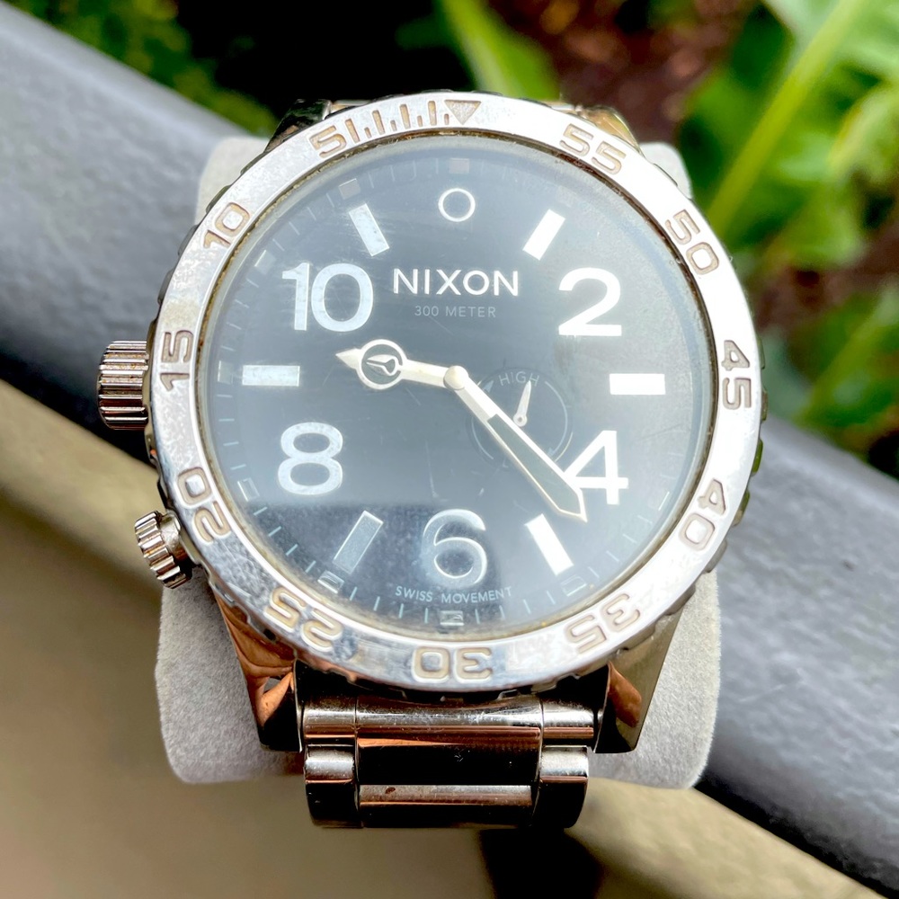 Silver 51-30 Nixon Watch Men’s